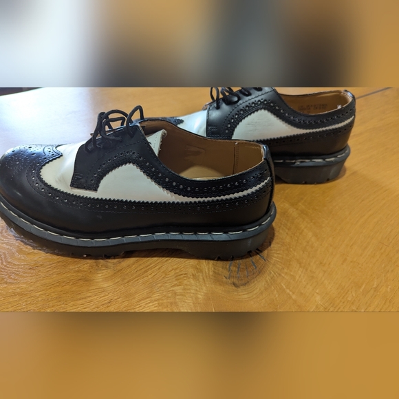 Dr. Martens Black and White Oxfords - Picture 4 of 9